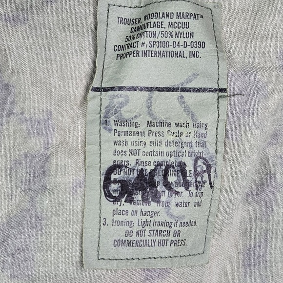 Propper Men Pants SMALL SHORT Green Cotton Nylon Cargo Camouflage Ripstop - Picture 4 of 11